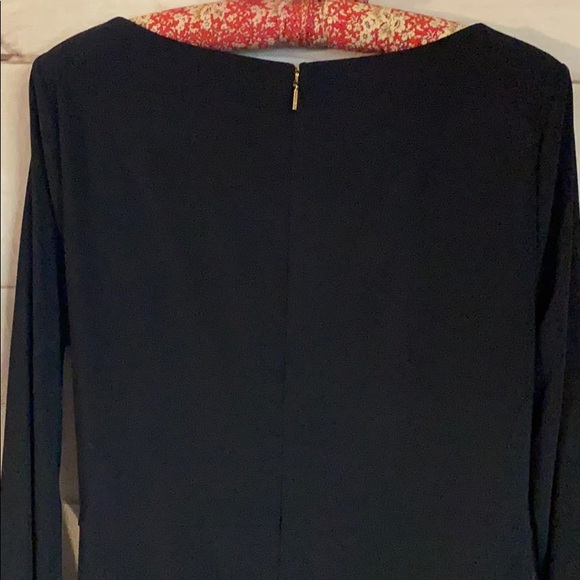 Donna Karen; MIDI; Elegant; Black; Sash Dress; 10 - Picture 5 of 8